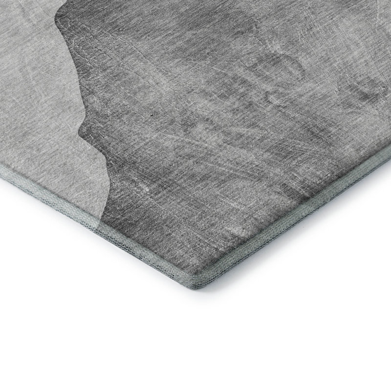 Lavable à la machine de qualité supérieure Cerrito Amf547 - gris, Rectangulaire 8 pi x 10 pi