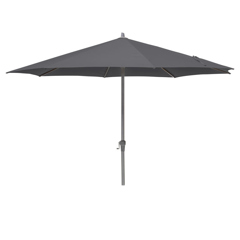 Hatten Riva Traditional Round Parasol, 262cm H x 350cm W x 350cm D, Grey