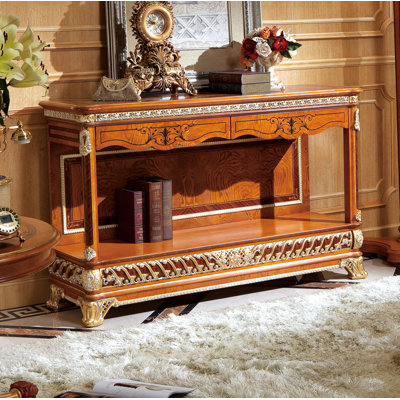 Narcissus 59.06'' Solid Wood Console Table