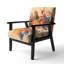 Chaise avec accoudoirs en velours Magiera-848677011-862026342