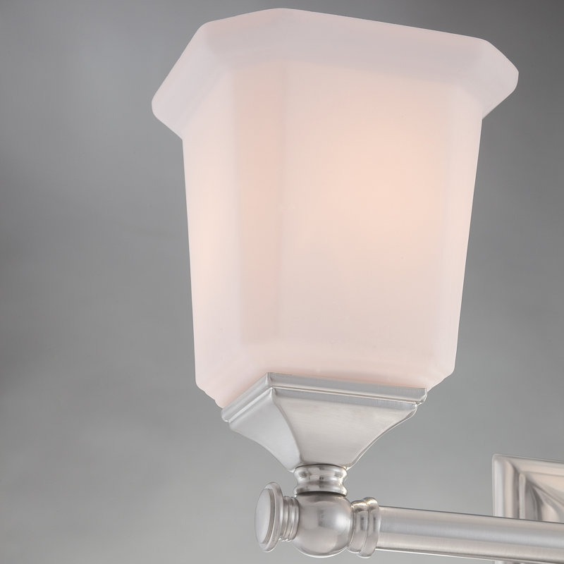 Bima 2 - Light Dimmable Vanity Light, Brushed Nickel, Opal