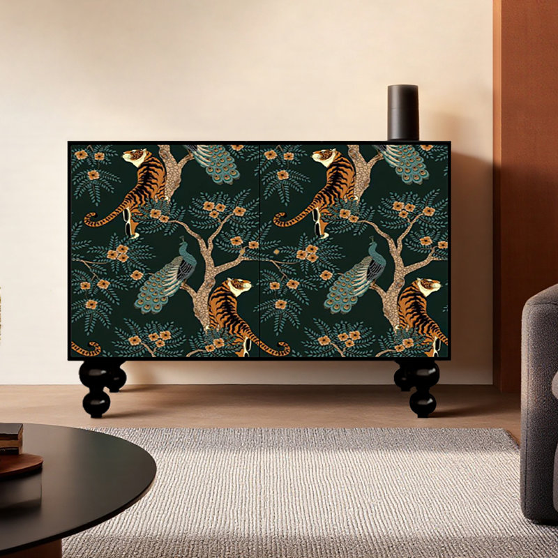 French pastoral style creative decorative cabinet