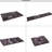 Washable Rug 4X6 - Non-Slip, Non-Shedding, Foldable For Bedroom, Kitchen, Living Room, Dining Room Pet & Black+Burgundy Area Washable, Hallway, Kitchen-1611443092