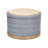  22" Linen Upholstered Round Storage Ottoman with Flush Tray Top-288356439