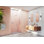 Illume 48.75 in. x 78 in. Fully Frameless Wall Hinge Shower Door