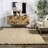 Kazunori Chevon Handmade Flatweave Tasseled Jute Beige Rug-661976816