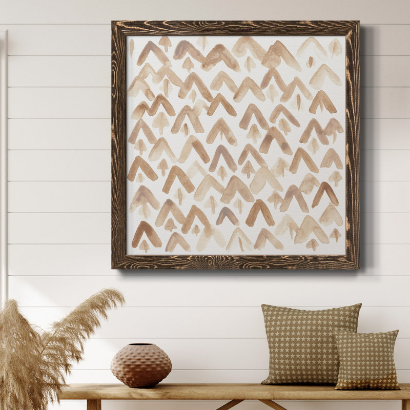 Toile encadrée de qualité supérieure - prêt à accrocher, H 17 po x l 17 po x P 1,5 po, Noyer