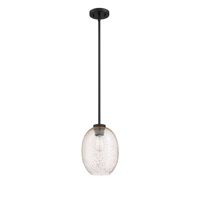 Luminaire suspendu à pot 1 lumière, Noir