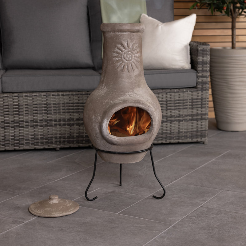 Killion Round Clay Smokeless Chimnea