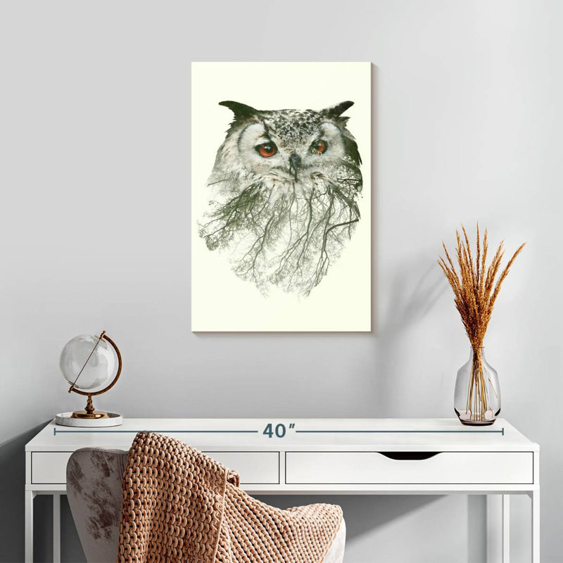 Hibou de forêt Brampt, H 24 po x l 16 po