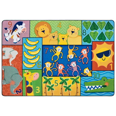 Pixel Perfect™ Rectangle Machine Tufted Nylon Rug