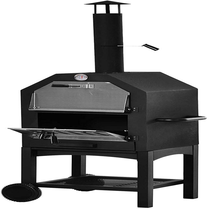 Sol 27 Outdoor Aalisa Steel Free Standing Charcoal Pizza Oven