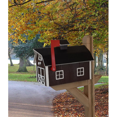 Amish Mailbox + Post Set