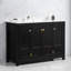 Armoire de salle de bain avec 4 portes et 2 tiroirs, armoire de rangement contemporaine pour salle de bain-30191159