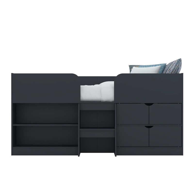 Tadley Kids Cabin Bed, Bluish Grey