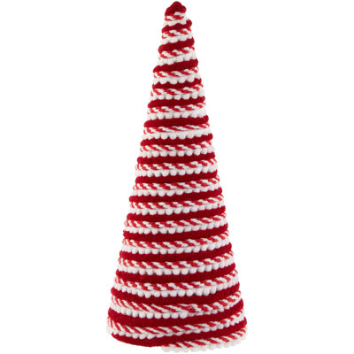 Candy Cane Swirled Christmas Cone Tree