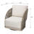 Malibu Powder-Coated Aluminum Patio Swivel Chair with Sunbrella® Cushions, Commercial Grade