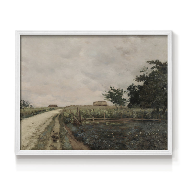 Paysages rétro-CDLxxxi - reproduction encadrée - réversible, H 16 po x l 20 po, Blanc