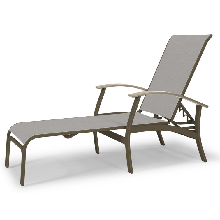 Askar Outdoor Rust-Resistant Metal Chaise Lounge
