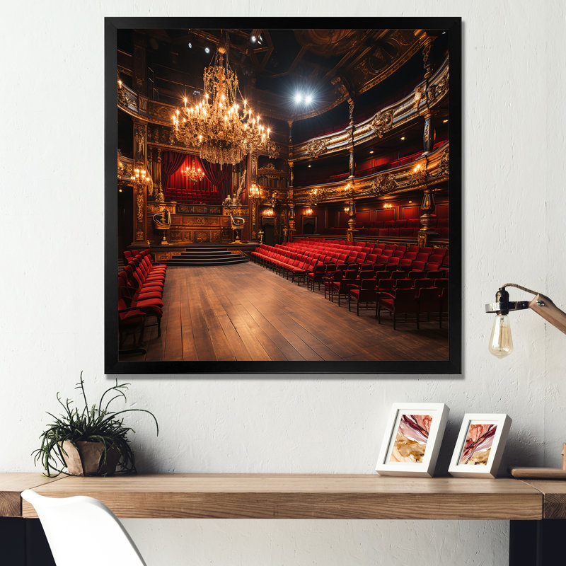 Byzantine Theater Photo - Theater Wall Art, 16" H x 16" W, Black