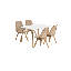 Zane 4 Person Modern Dining Table Set-183321891-183321919