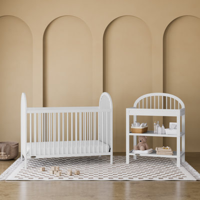Graco Olivia 3-In-1 Convertible Crib And Changing Table 2-Piece Collection Nursery Set