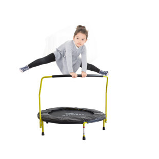Teamson By Crowntec 36" Blue Trampoline With Handle For Kids