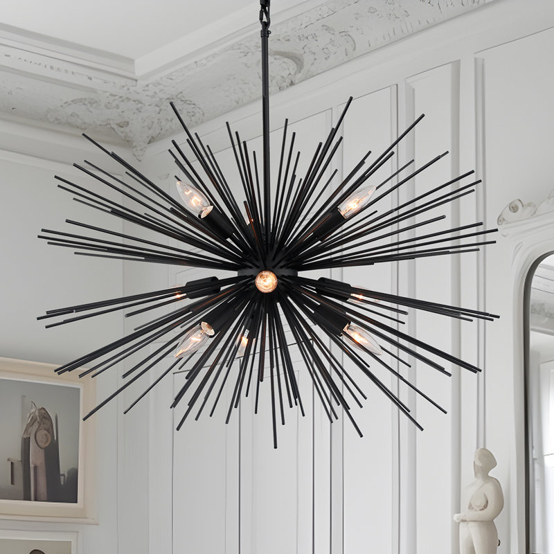 Lubow 9 - Light Single Star Pendant Llight in Black