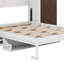 Lit escamotable pleine grandeur avec lumière DEL, lit escamotable avec tiroirs de rangement pour garde-robe de bureau, lit escamotable pour chambre à coucher