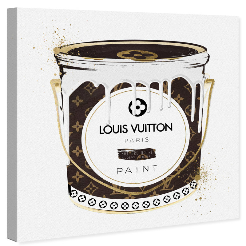 Luxurious Paint Can II - Graphic Art on Canvas, Wrapped Canvas, 12" H x 12" W