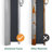 Patio Retractable Side Awning with Aluminum Frame, Waterproof Privacy Screen for Garden and Pools-111082151-111082155