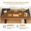 HDHNBA 80cm Modern Solid Wood Computer Desk Stable T Shaped Metal Frame Waterproof Workstation-886837496-886837497