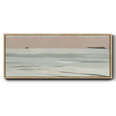 Muted Tonal Horizon II- Framed Canvas