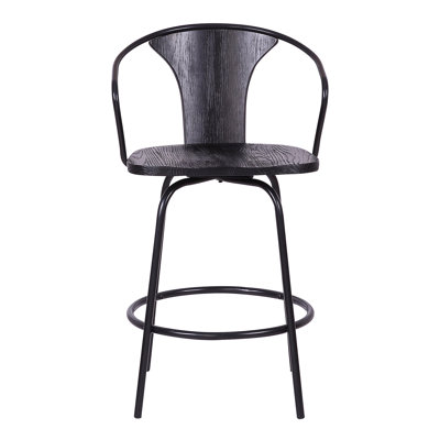Swivel Counter Stool with Metal Frame