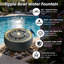 Fontaine d'eau d'extérieur moderne en forme de bol rond en résine pour jardin de patio