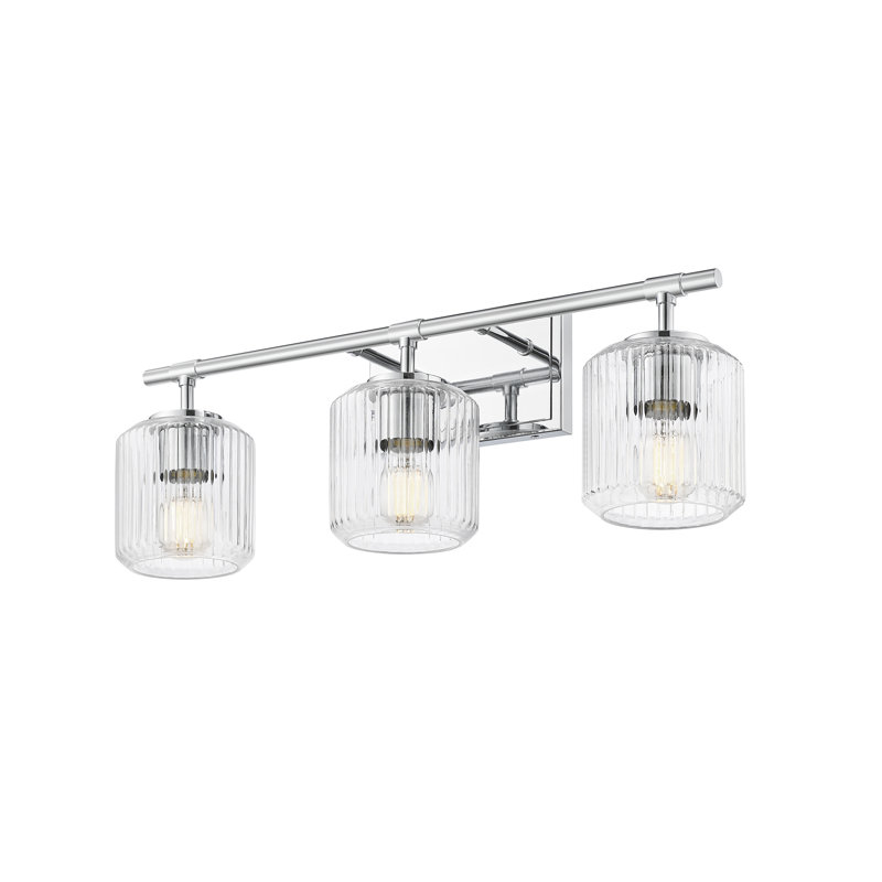 Meuble-lavabo 3 lumières Braggs, Chrome poli
