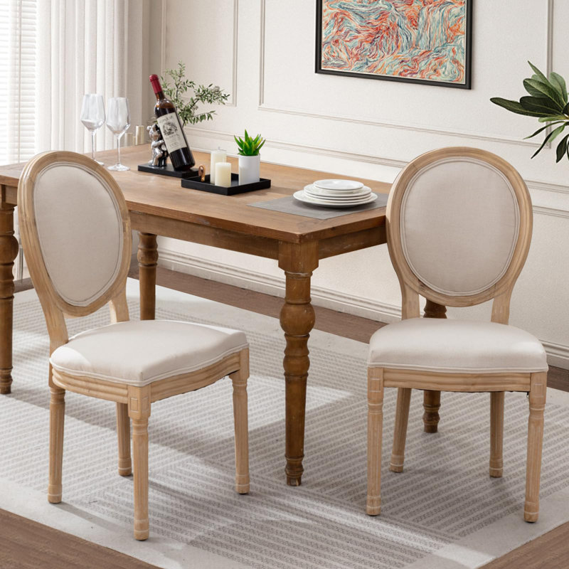 Chaise de salle à manger Karrah, Beige