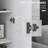 Storage Cabinet With Movable Storage Shelves, Modern Style Pantry Cupboard Cabinet With Soft Close Doors