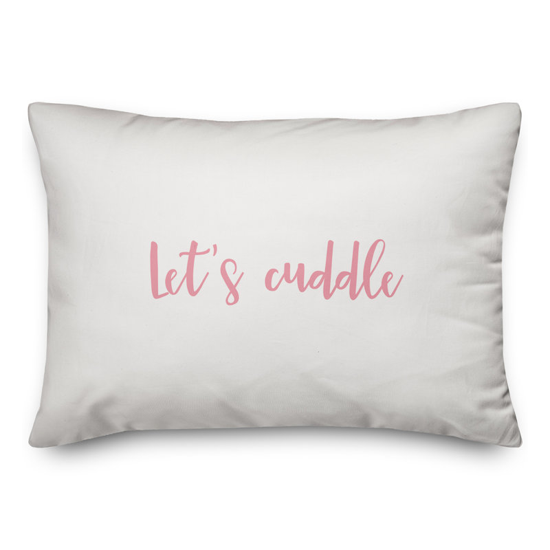 Throw Pillow, Pink/White