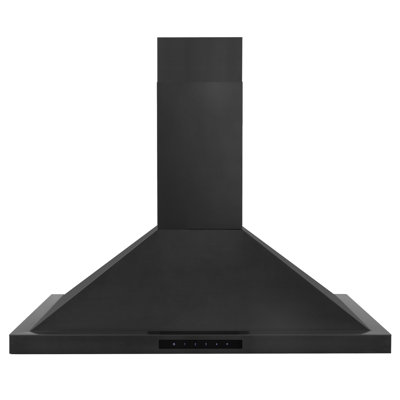 ZLINE 36 in. Convertible Vent Wall Mount Range Hood in Black Stainless Steel