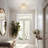  3-Light Modern Dimmable Crystal Semi-Flush Mount for Bedroom
