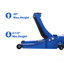 Cric de service / de plancher hydraulique à profil bas, capacité de 4 tonnes (8 000 lb), plage de levage de 2,5 po à 20 po, bleu-128563085