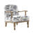 Hazen 27.75"W Farmhouse Floral Accent Chair with Solid Wood Frame-345598912