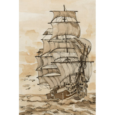 «Avamaria Ocean Sailing I on Canvas» par Melissa Wang, reproduction