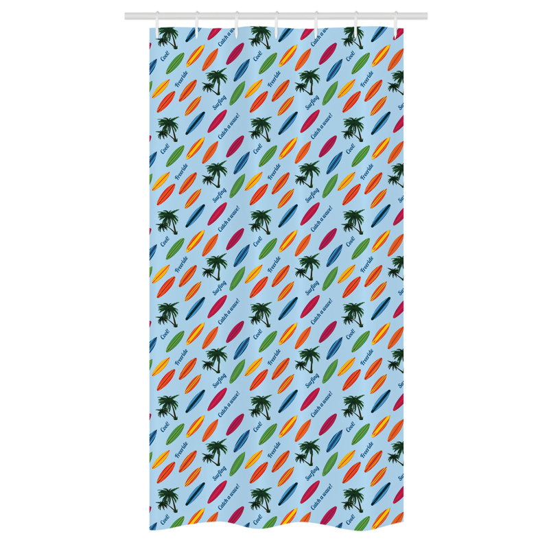 Shower Curtain with Hooks Included, 72" H x 36" W
