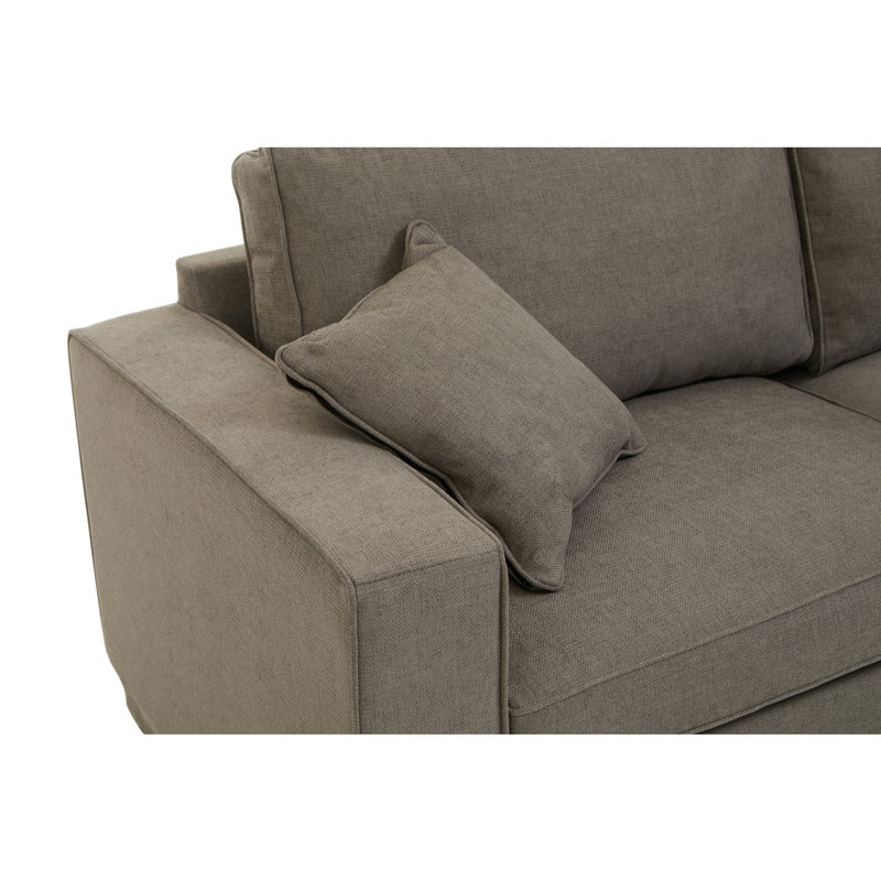 Grace-Olivia Cotton Blend Sofa, Grey, 2