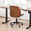 Chaise de bureau rembourrée en similicuir Bryonie-340057852