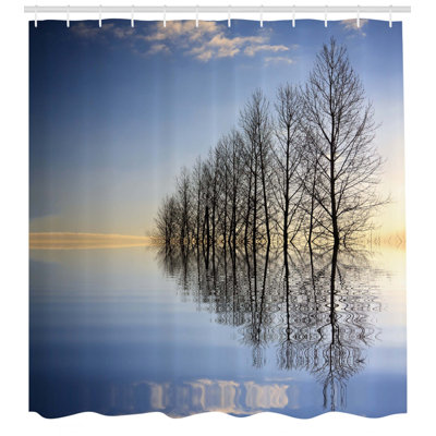 Shower Curtain with Hooks Included