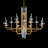 Calliope 16 Light Crystal LED Linear Chandelier-100813120