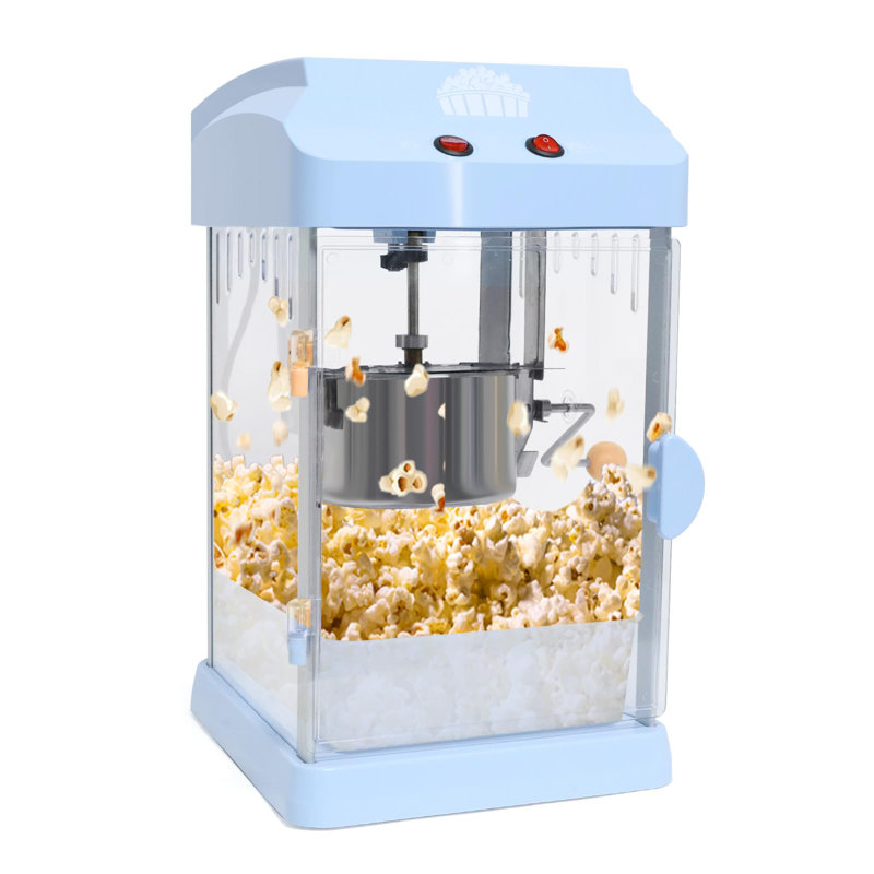 Machine à maïs soufflé pour table 4Oz, Bleu